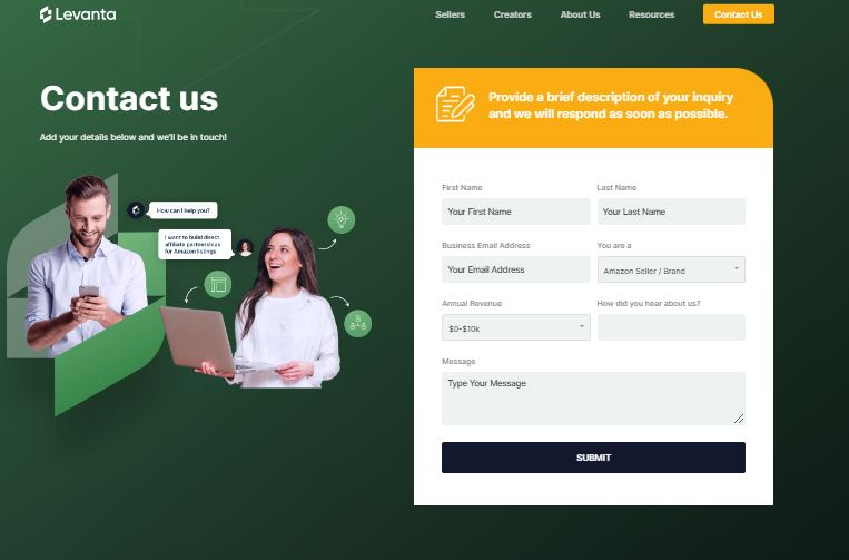 Contact Us - Levanta