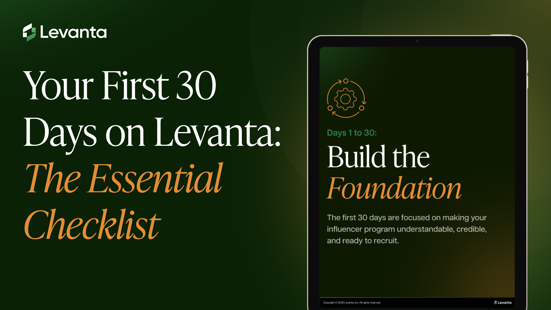 Your First 30 Days on Levanta: The Essential Checklist