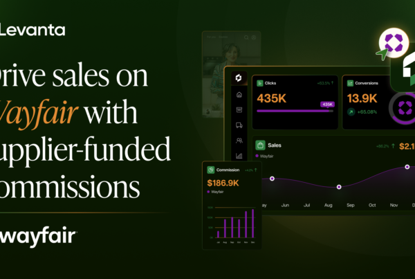 Wayfair Supplier Affiliate Program powered by Levanta